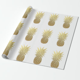 Imitat-Goldfolien-Ananas-Verpackungs-Papier Geschenkpapier