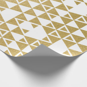 Imitat-Goldfolien-geometrisches Dreieck-Muster Geschenkpapier