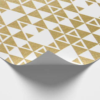 Imitat-Goldfolien-geometrisches Dreieck-Muster Geschenkpapier