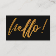 Imitat-Goldfolien-hallo Handschrifts-Skript auf