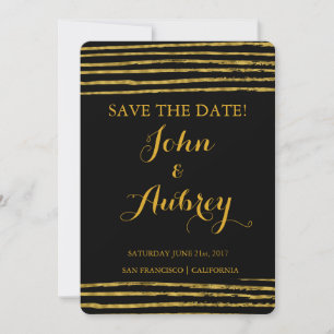 Imitat-Goldfolien-Save the Date elegante Hochzeit Save The Date