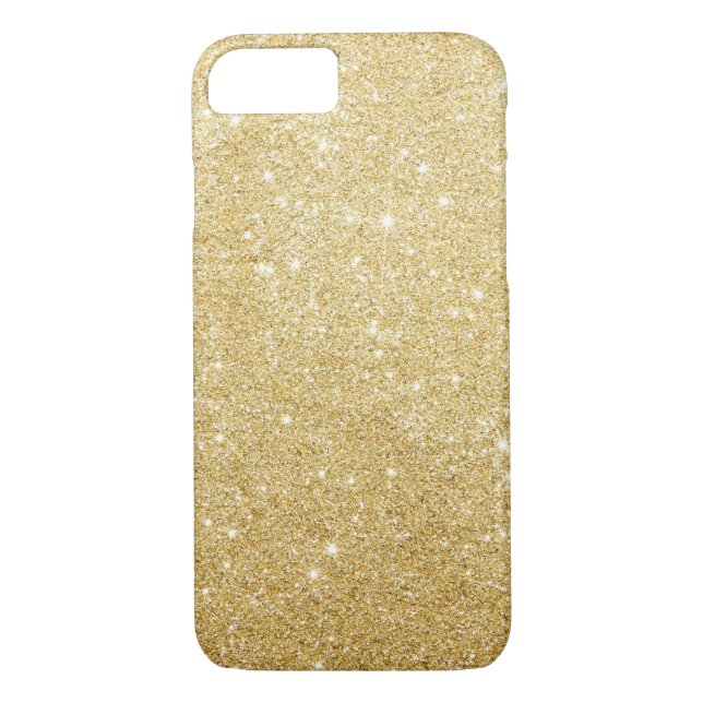 Imitat-GoldGlitzer iPhone 7 Fall Case-Mate iPhone Hülle (Rückseite)