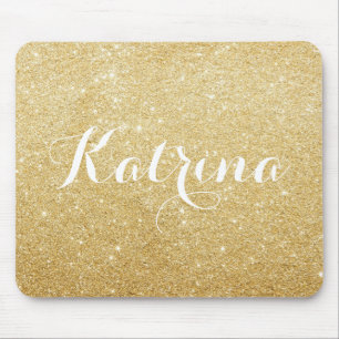 Imitat-GoldGlitzer-modernes personalisiertes Mousepad