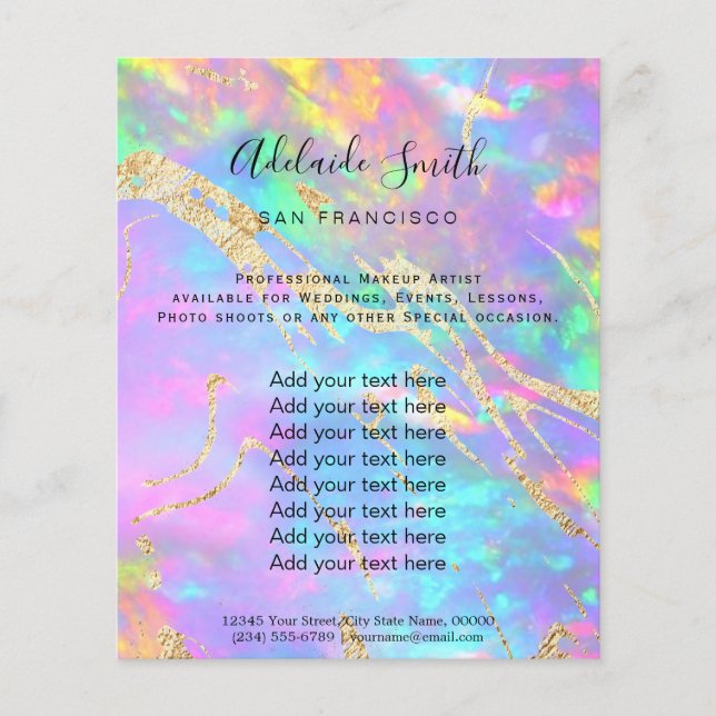 Imitat-Holograph-Flyer Flyer (Vorne)