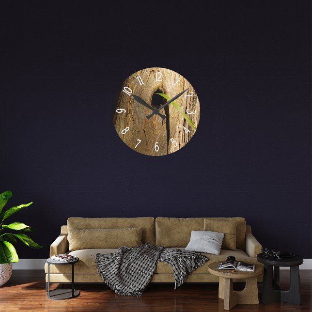 Imitat Holzschnitzel Runde Wanduhr (Von Creator hochgeladen)