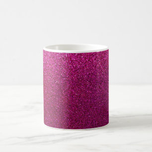 Imitat Hot-Pink-Glitzer Hintergrundbild Kaffeetasse
