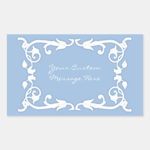 Imitat Jasperware Rechteckiger Aufkleber