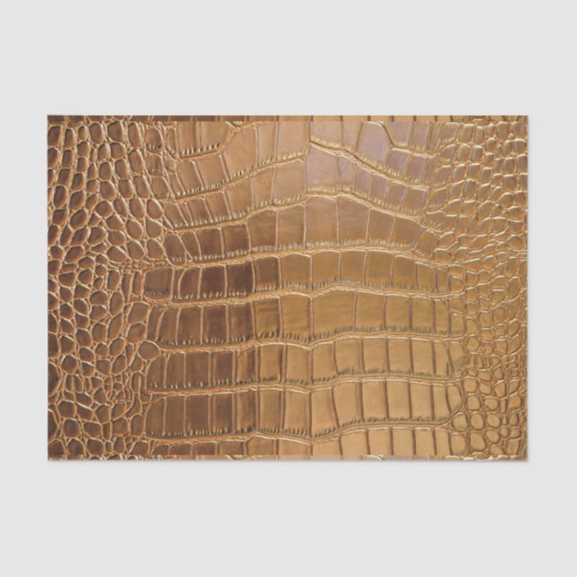Imitat-Krokodil-Leder-Tierhaut-Muster Seidenpapier (Vorderseite)