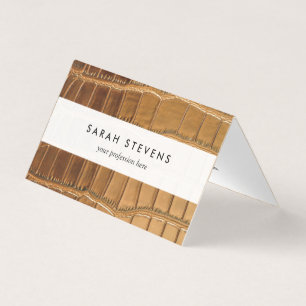 Imitat-Krokodil-Leder-Tierhaut-Muster Visitenkarten