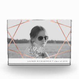 Imitat-Kupfer Geo Absolvent-| mit Foto