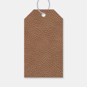 Imitat ledernes natürliches Brown Geschenkanhänger