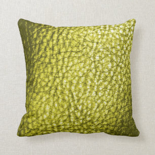 Imitat Lederwirbel Kissen-Golden Hellgelb Kissen