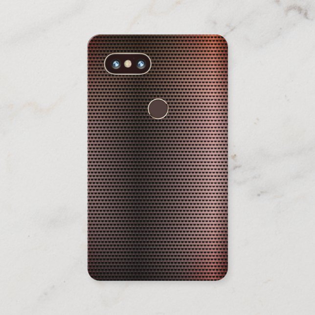 Imitat-metallische Stahltelefon-Abdeckung u. Visitenkarte (Vorderseite)