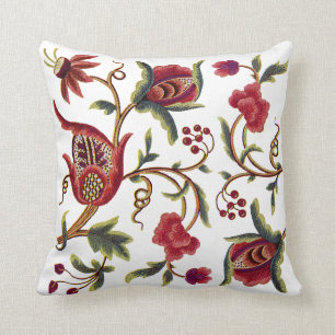Imitat mit Blumenmotiven Kissen