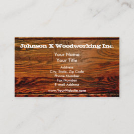 Imitat Ölholzplanken Personalisiert Visitenkarte