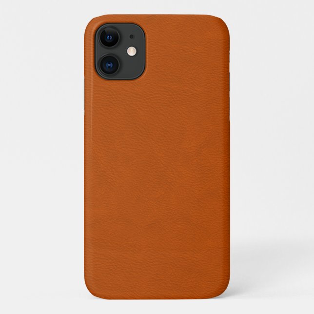 Imitat-Orangen-Leder Case-Mate iPhone Hülle (Rückseite)