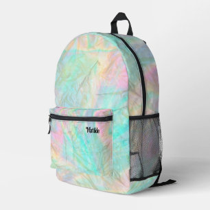 Imitat Plastiktüteneffekt Bedruckter Rucksack