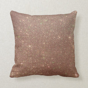 Imitat Rose Gold Glitzer Throw Kissen 3