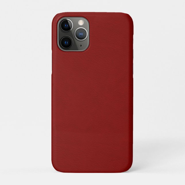 Imitat-Rot-Leder Case-Mate iPhone Hülle (Rückseite)