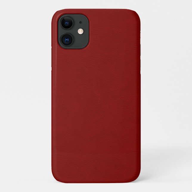 Imitat-Rot-Leder Case-Mate iPhone Hülle (Rückseite)