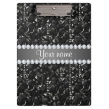 Imitat-schwarze Sequins und Diamanten