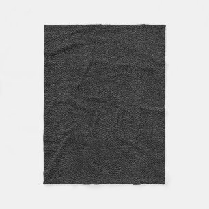 Imitat-schwarzes Leder Fleecedecke