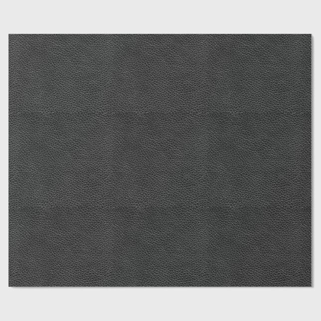 Imitat-schwarzes Leder Geschenkpapier (Flach)