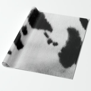 Imitat-Schwarzweiss-Kuh-Fell Geschenkpapier