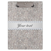 Imitat-silberne Sequins und Diamanten