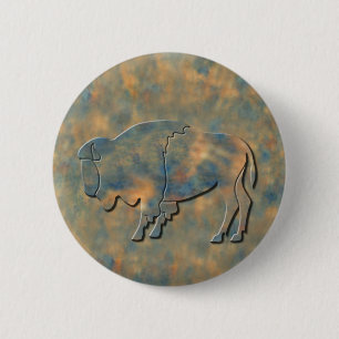 Imitat-Steinbison Button
