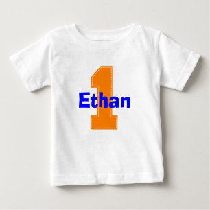 Imitat-Stich-Orangen-erstes Geburtstags-Shirt Baby T-shirt