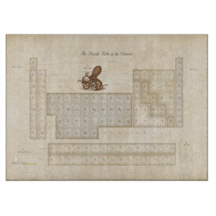 Imitat - Verzierte Periodische Übersicht der Eleme Schneidebrett