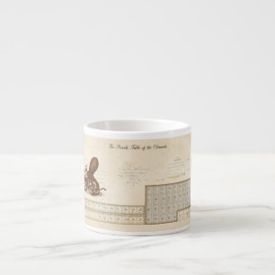 Imitat-Vintage Periodische Tabelle der Elemente St Espressotasse