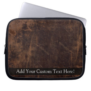 Imitat Vintager Lederlook Laptopschutzhülle