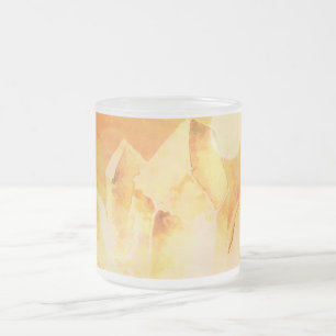 *~* Imitat-Zitrinheilender Energiekristallzen Mattglastasse