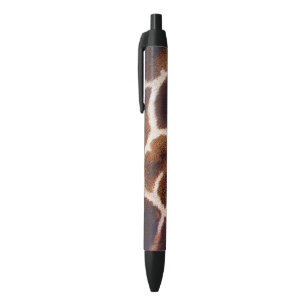Imitate Afrikanische Giraffe Hair auf schwarzem Sc Kugelschreiber
