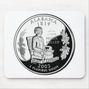 Imitate Alabama Staat Quarter Spirit of Courage Mousepad