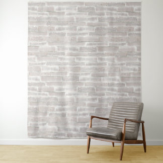 Imitate Alte Weiße Mauer Wandteppich