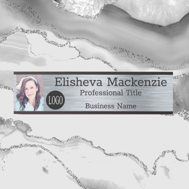 Imitate an der Bürotür Silver Signage Foto Logo Türschild (Von Creator hochgeladen)