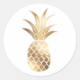 Imitate Ananas-Sticker Runder Aufkleber