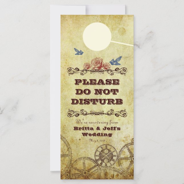 Imitate Antique Gold Viktorianisch Steampunk Hochz (Vorderseite)