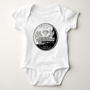 Imitate Arkansas Staat Quarter Krater von Diamonds Baby Strampler