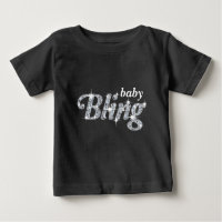 Imitate auf schwarzem "Baby Bling"-Textdesign
