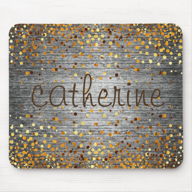 Imitate aus Confetti Glitzer Mousepad (Vorne)