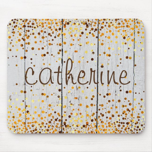 Imitate aus Confetti Glitzer Mousepad (Vorne)