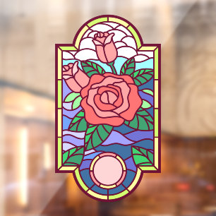 Imitate aus der Rose Fensteraufkleber