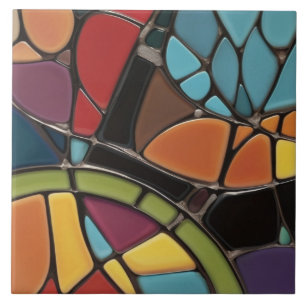 Imitate aus festgehaltenem Glas — Mosaik Abstrakt Fliese