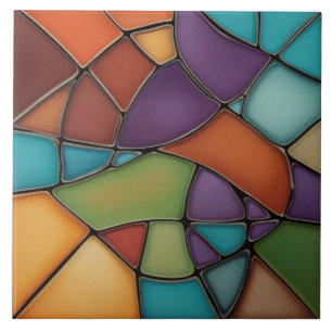 Imitate aus festgehaltenem Glas — Mosaik Abstrakt Fliese