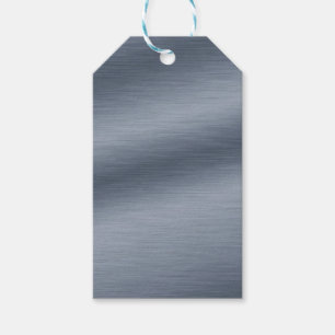 Imitate aus gebürstetem Stahl Eleganter Hintergru Geschenkanhänger