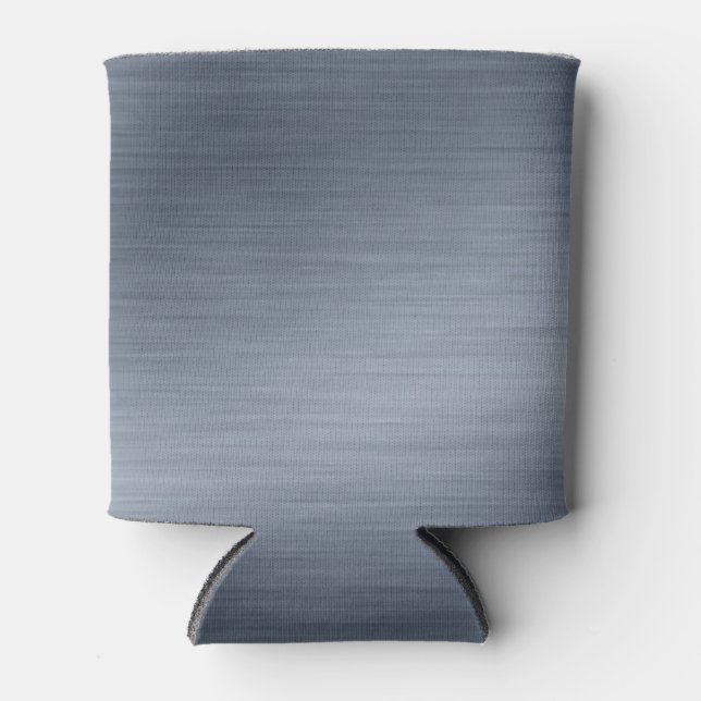 Imitate aus gebürstetem Stahl Eleganter Hintergrun Dosenkühler (Vorderseite)